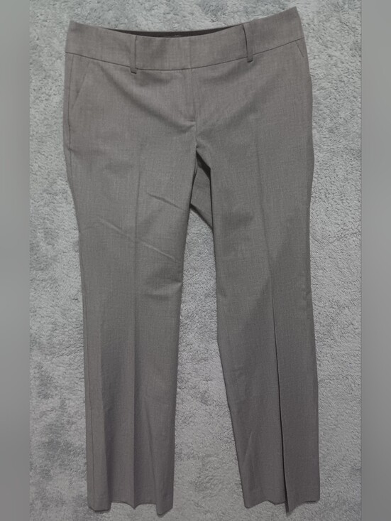 Ann Taylor Pants - Ann Taylor Women's Size 8 Gray Straight Leg Dress Pants Office Career Trouser